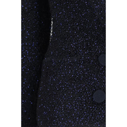 Giorgio Armani Blue Polyamide Blazer