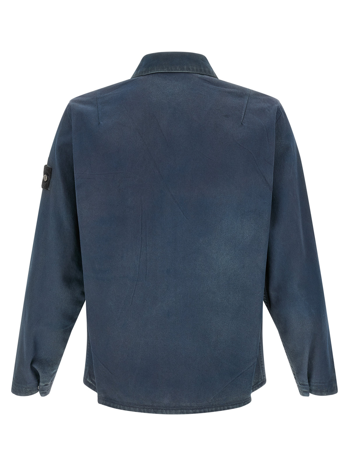 Stone Island Blue Cotton Blouse