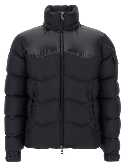 Moncler Black Polyester Full-Length Jacket