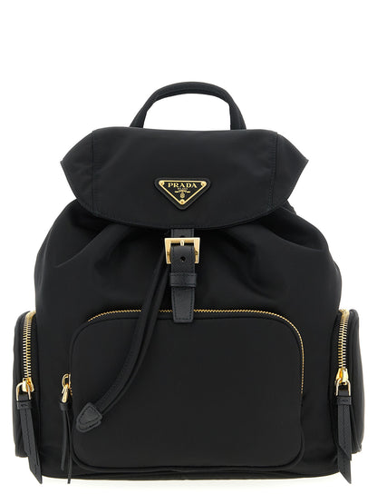 Prada Black Recycled Polyamide Backpack