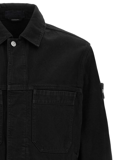 Stone Island Black Cotton Denim Jacket