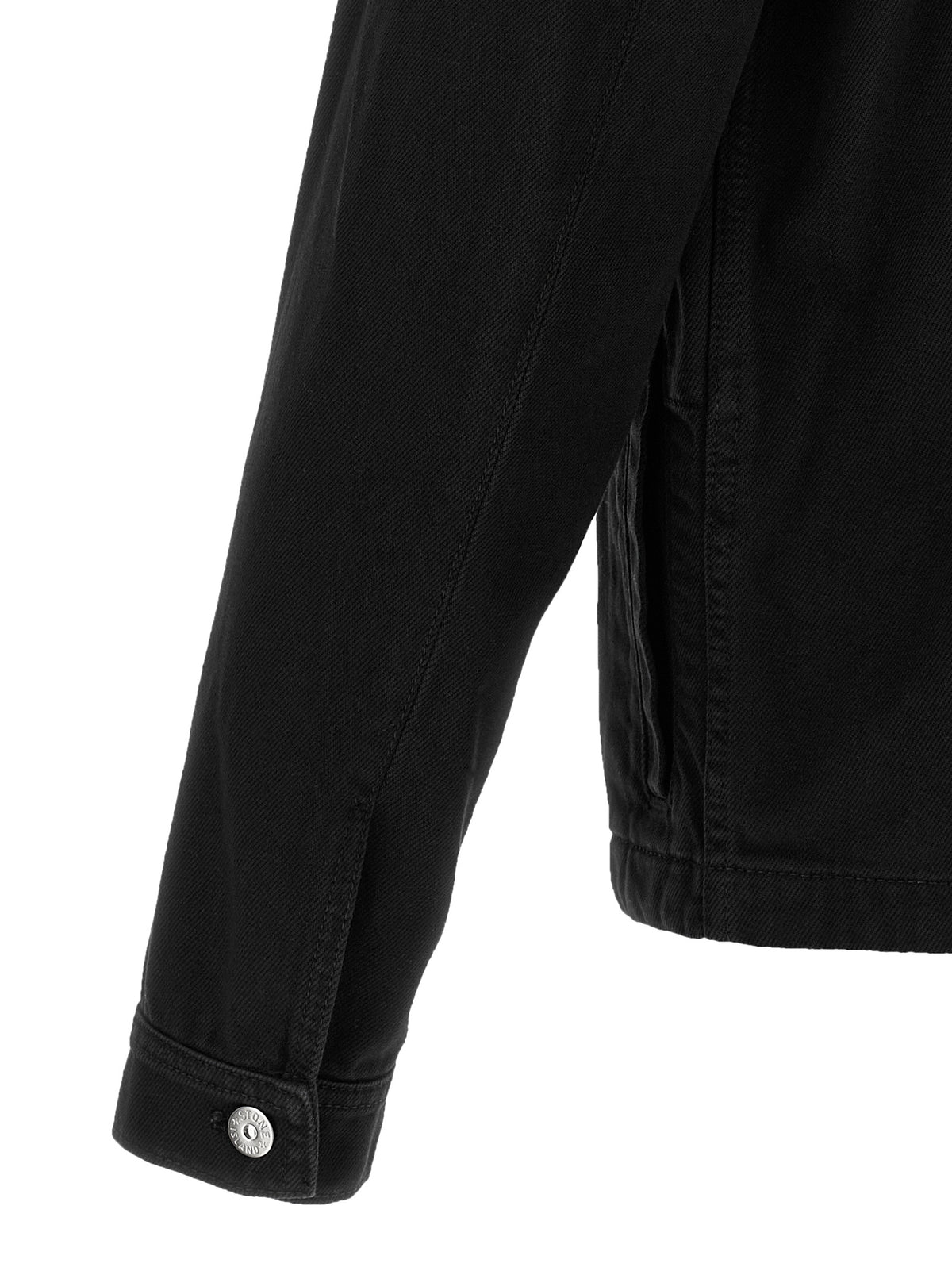 Stone Island Black Cotton Denim Jacket