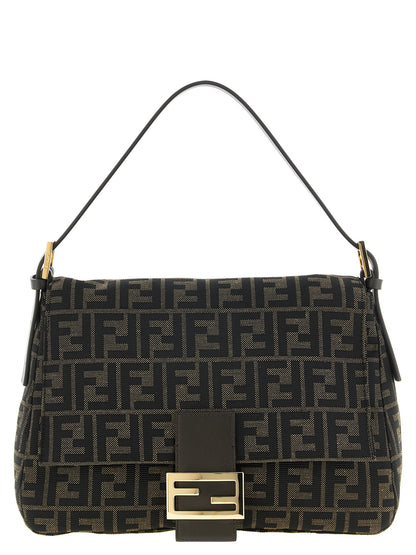 Fendi Brown Polyester Shoulder Bag