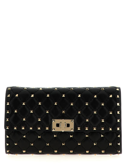 Valentino Garavani Black Lamb Leather Shoulder Bag