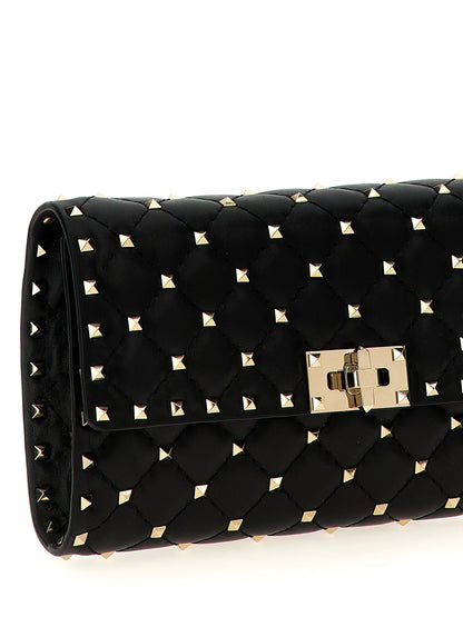 Valentino Garavani Black Lamb Leather Shoulder Bag