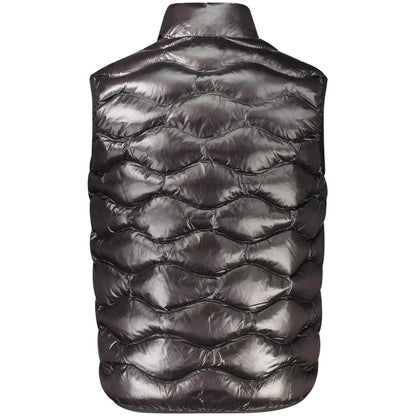 Blauer Black Fabric Men's Vest