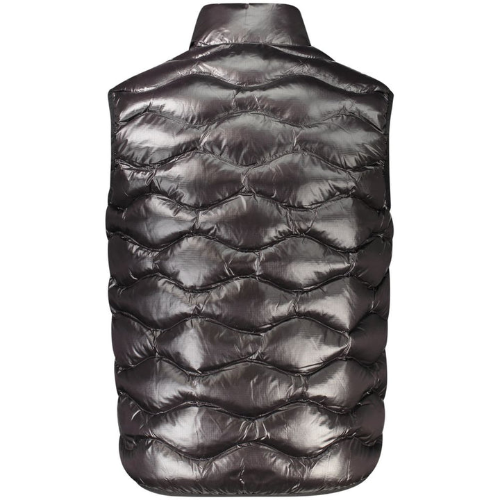 Blauer Black Fabric Men's Vest