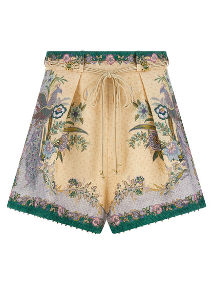 Zimmermann Multicolor Linen Bermuda Shorts