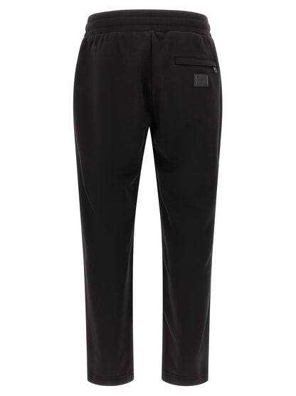 Dolce & Gabbana Black Cotton Joggers (Workout Pants)