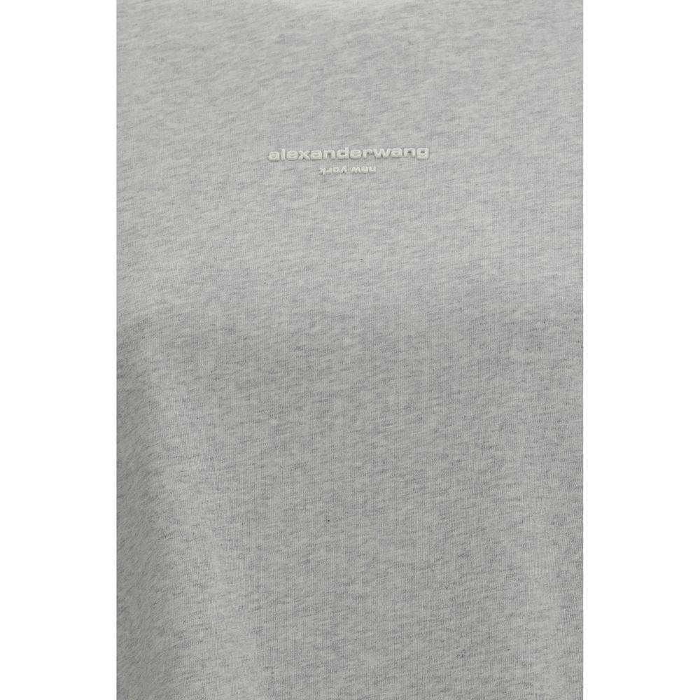 Alexander Wang Gray Cotton T-Shirt