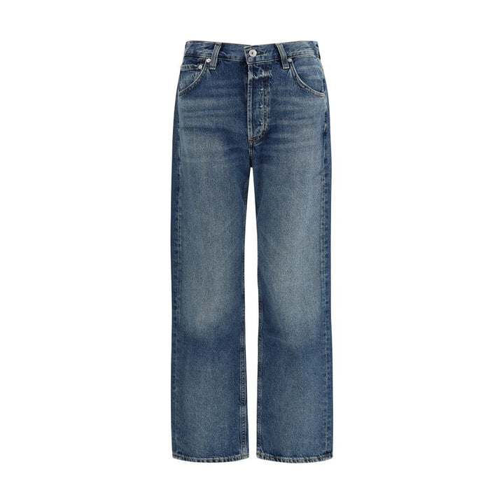 Citizens of Humanity Blue Organic Cotton Straight-Leg Jeans