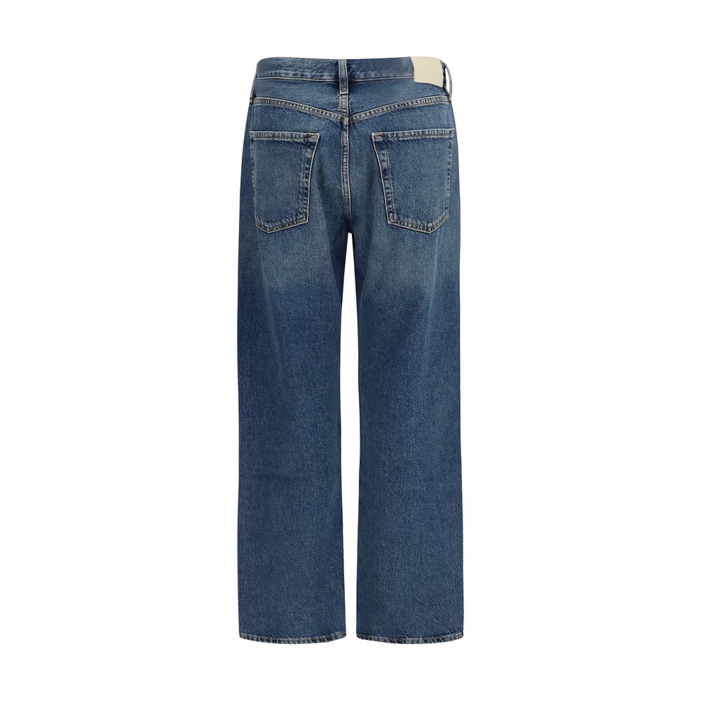 Citizens of Humanity Blue Organic Cotton Straight-Leg Jeans