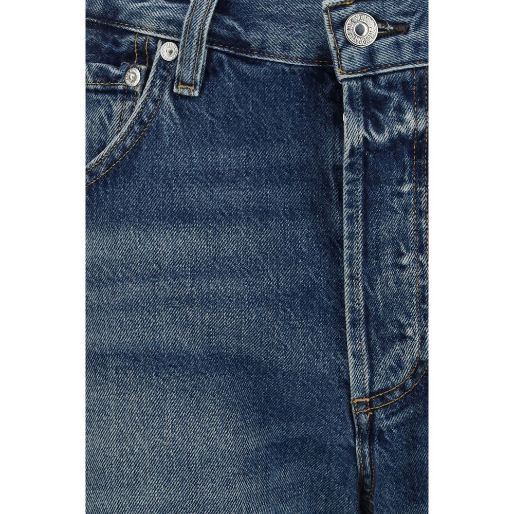 Citizens of Humanity Blue Organic Cotton Straight-Leg Jeans