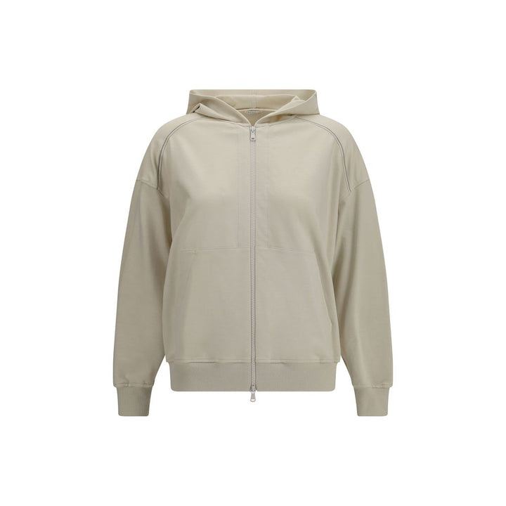 Brunello Cucinelli Beige Cotton Sweatshirt