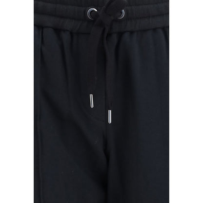Brunello Cucinelli Black Cotton Athletic Pants