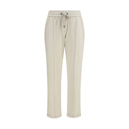 Brunello Cucinelli Beige Cotton Joggers (Workout Pants)