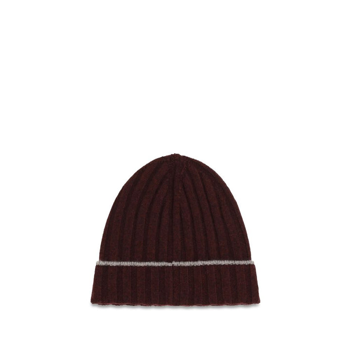 Brunello Cucinelli Bordeaux Cashmere Beanie