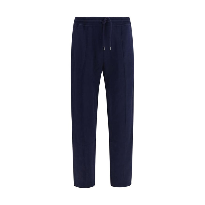 Brunello Cucinelli Blue Cotton Athletic Pants