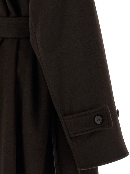 SSSTEIN Brown Wool Coat