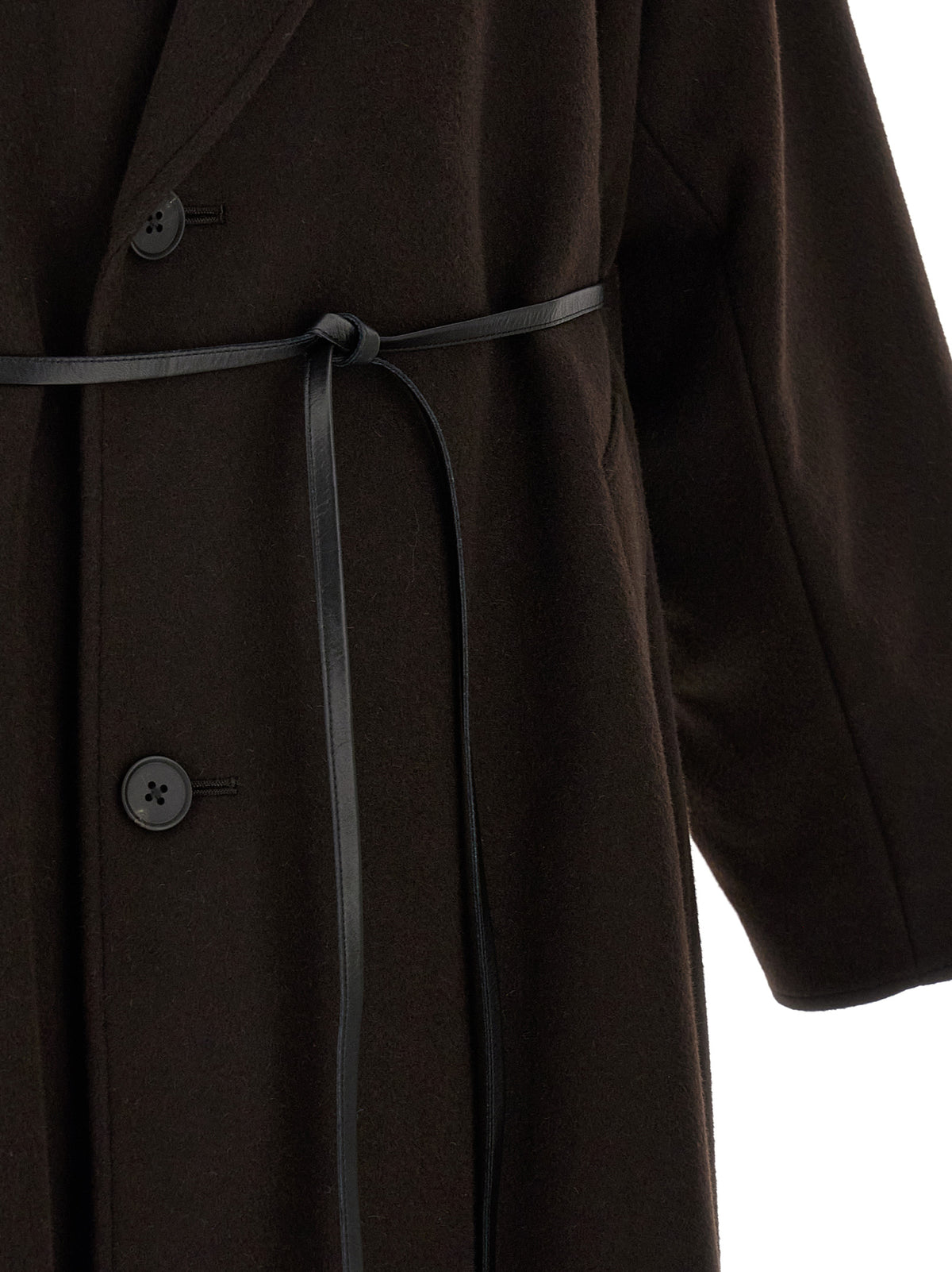 SSSTEIN Brown Wool Coat