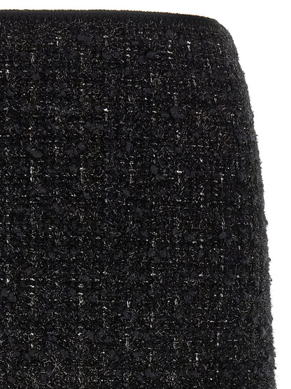 Tory Burch Black Viscose Long Skirt