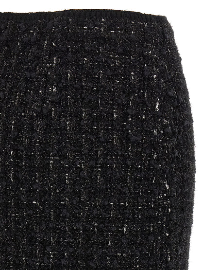 Tory Burch Black Viscose Long Skirt