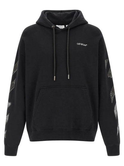 Off-White Black Cotton Sweatshirt