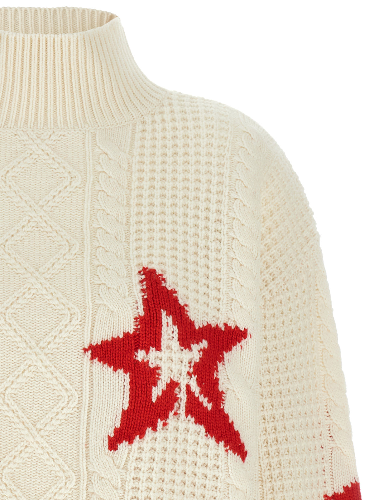PERFECT MOMENT Red Wool Cardigan