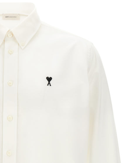 Ami Paris White Cotton Blouse
