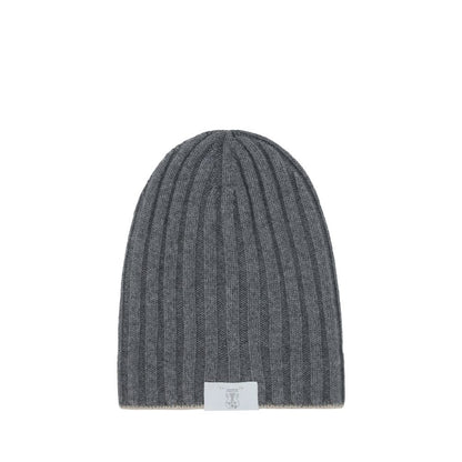 Brunello Cucinelli Gray Cashmere Beanie