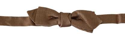 Dolce & Gabbana Homme Nœud Papillon Réglable Marron Or