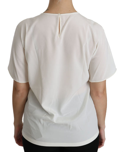 Chemisier Manches Courtes Dolce & Gabbana Blanc Patch #dgfamily