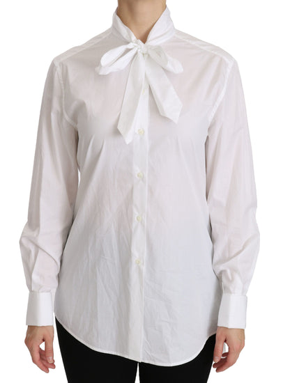 Polo à manches longues et col roulé Dolce & Gabbana blanc