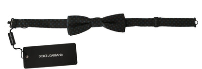 Cravate Papillon Dolce & Gabbana Grise à Motifs pour Hommes 100 % Soie