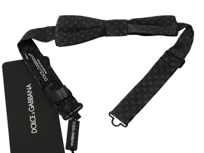 Cravate Papillon Dolce & Gabbana Grise à Motifs pour Hommes 100 % Soie