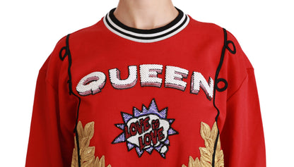 Pull Dolce & Gabbana "Red Queen Love" à sequins