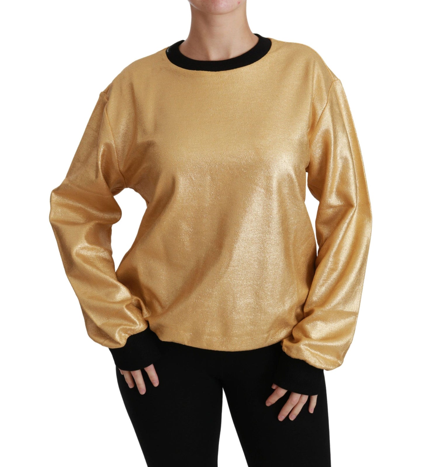 Pull ras-du-cou Dolce & Gabbana en coton doré