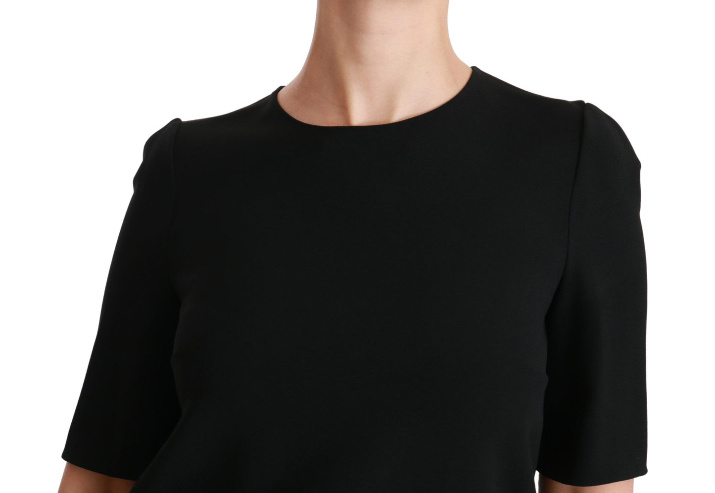 Chemisier extensible décontracté noir à manches courtes Dolce & Gabbana