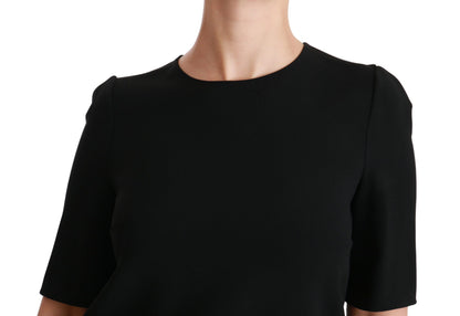 Chemisier extensible décontracté noir à manches courtes Dolce & Gabbana