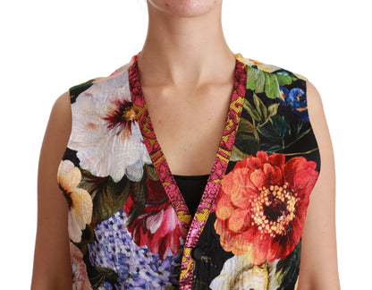 Gilet sans manches floral multicolore Dolce & Gabbana