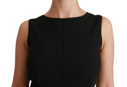 Robe fourreau formelle extensible noire Dolce & Gabbana