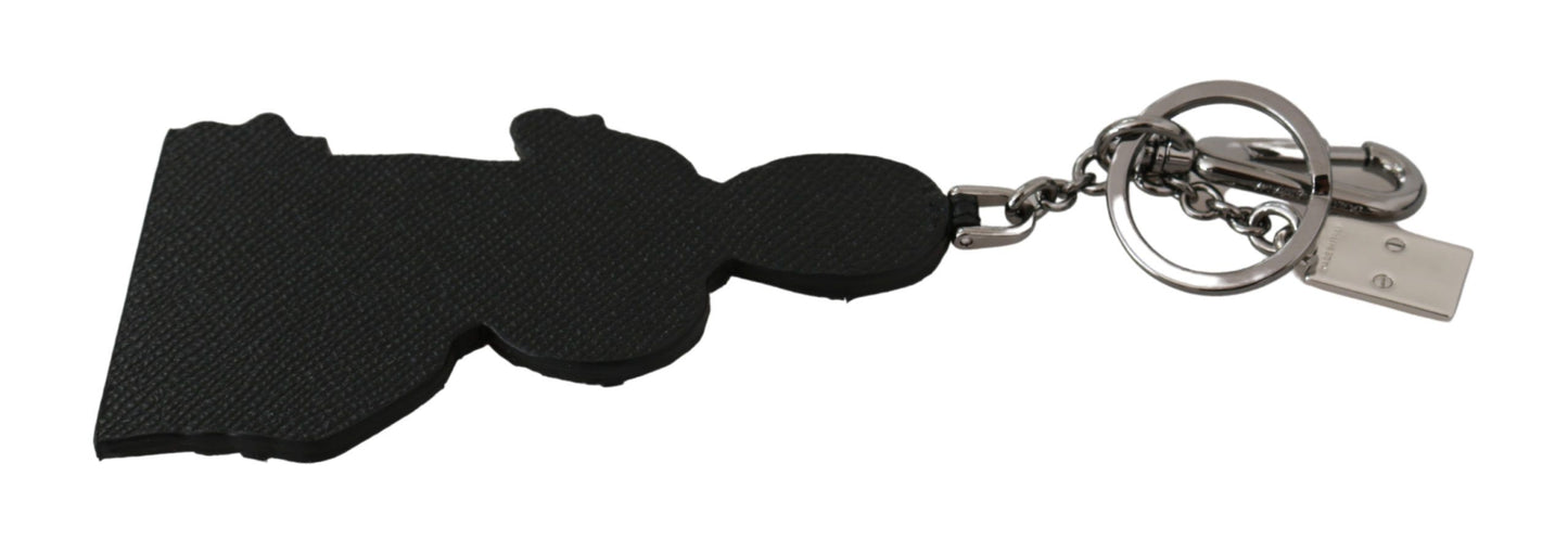 Porte-clés Dolce & Gabbana en cuir Dominico Stefano avec logo #DGFAMILY