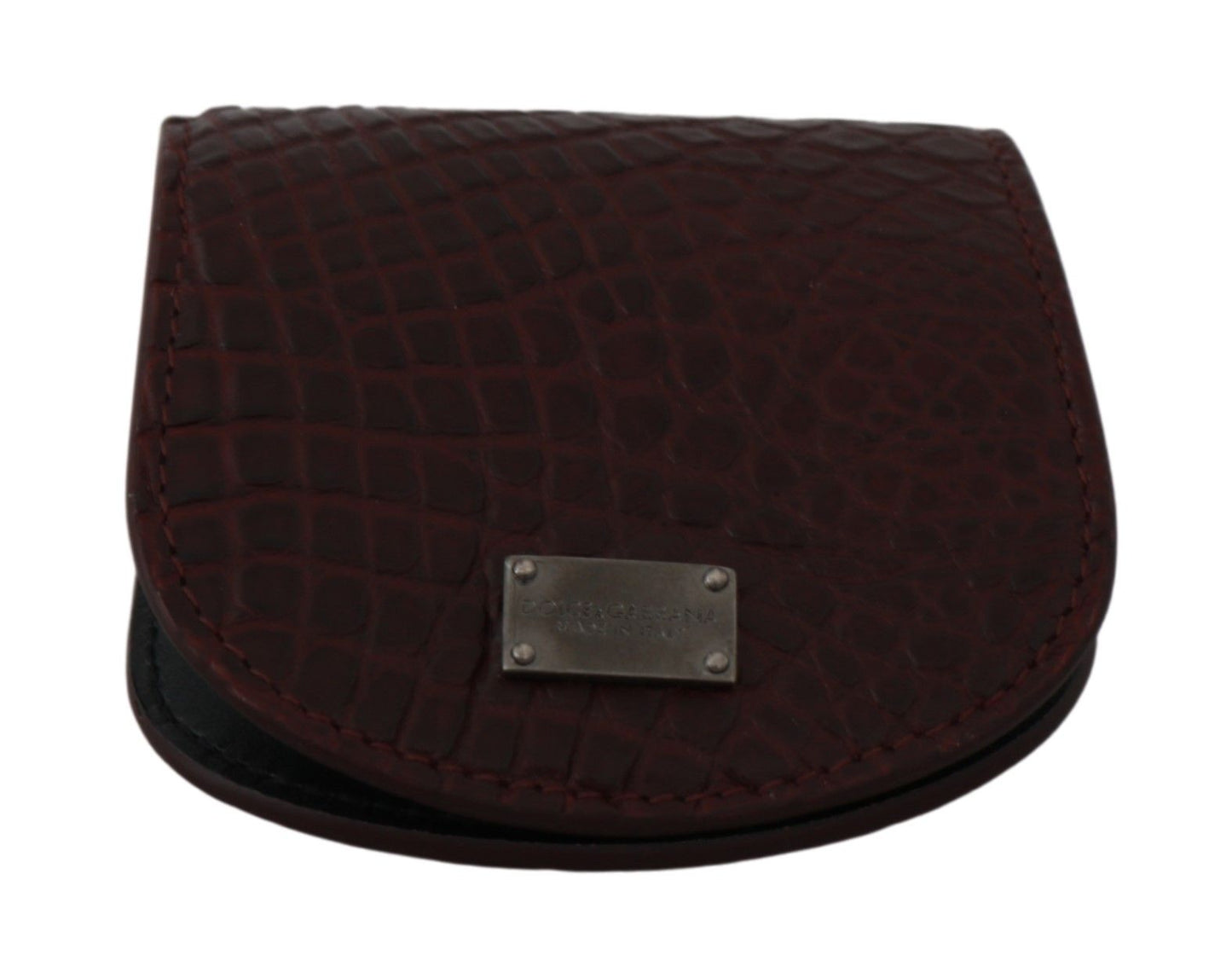 Étui à préservatifs de poche en peau exotique marron Dolce & Gabbana