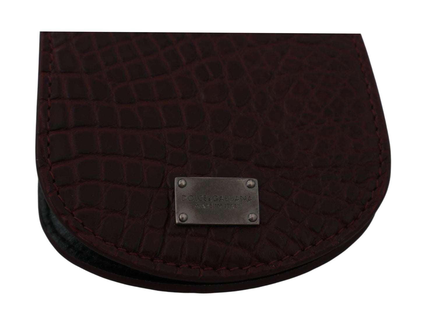 Étui à préservatifs de poche en peau exotique marron Dolce & Gabbana