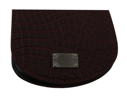 Étui à préservatifs de poche en peau exotique marron Dolce & Gabbana