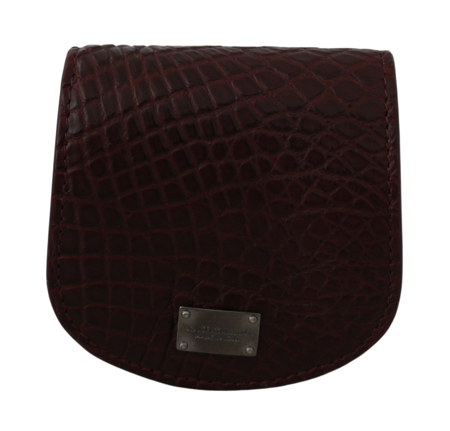 Étui à préservatifs de poche en peau exotique marron Dolce & Gabbana