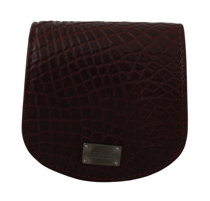 Estuche para preservativos Dolce & Gabbana de piel exótica marrón