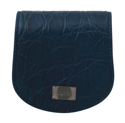 Étui à préservatifs de poche Dolce & Gabbana en cuir bleu