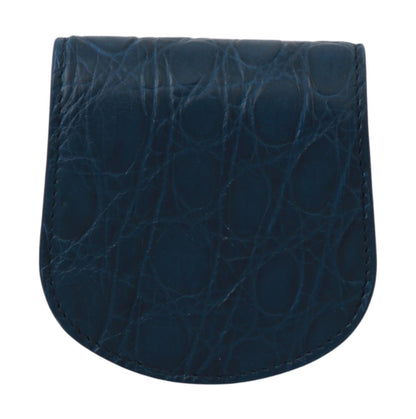 Étui à préservatifs de poche Dolce & Gabbana en cuir bleu