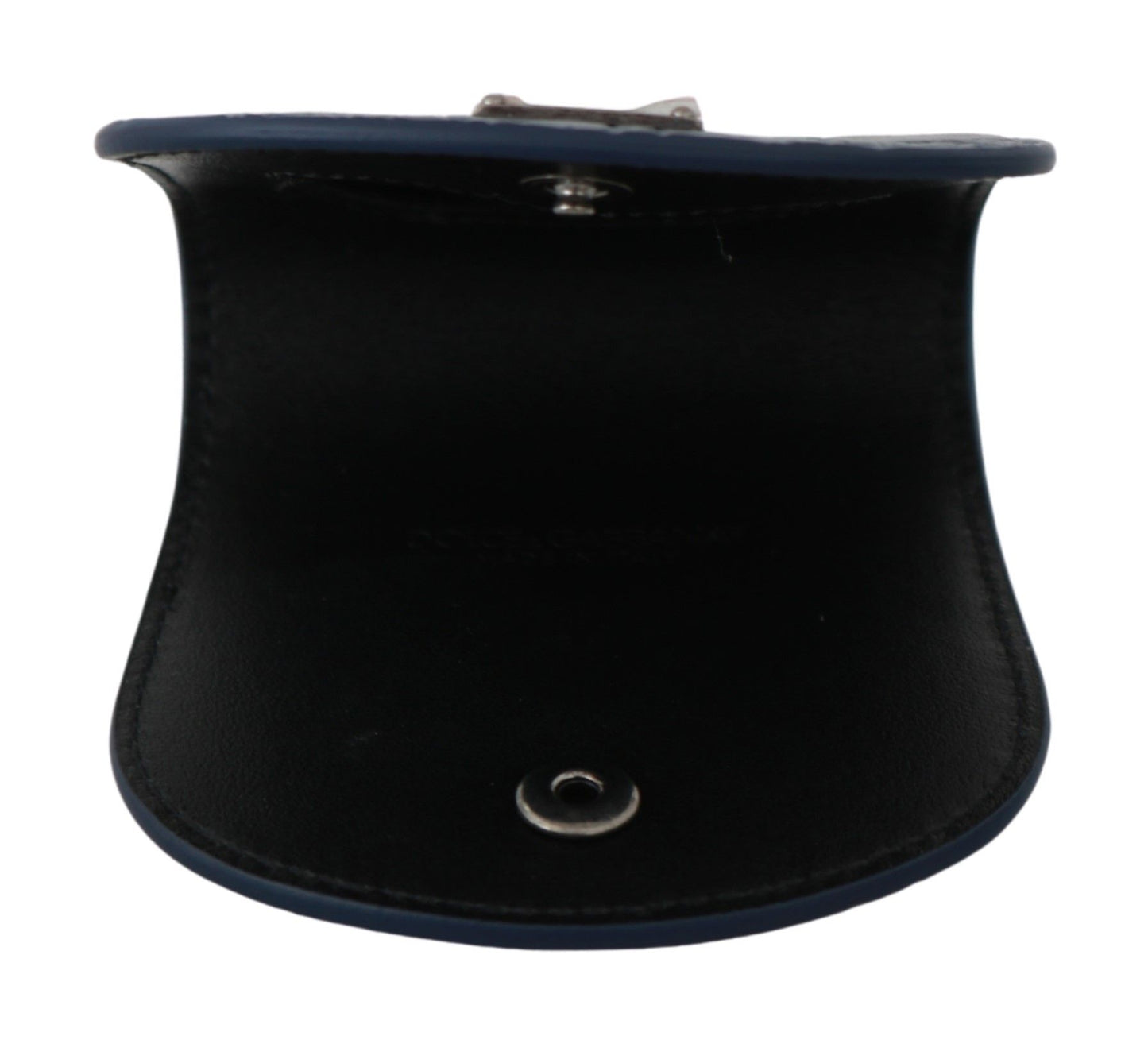 Étui à préservatifs de poche Dolce & Gabbana en cuir bleu